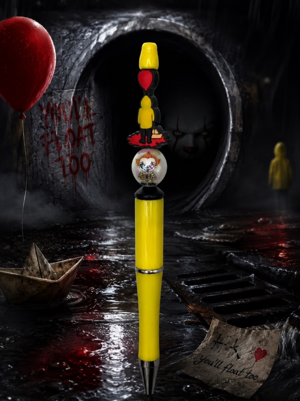 You'll Float Too Handmade Beaded Pen
